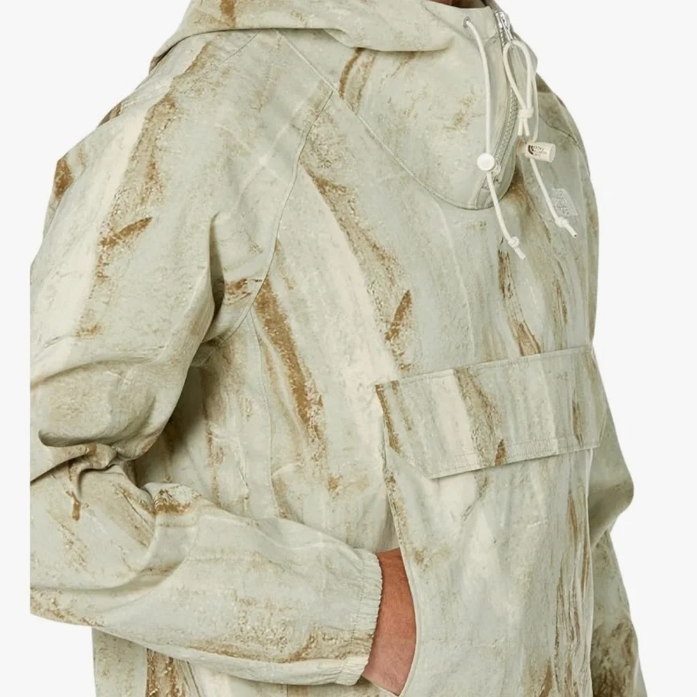 NWT NORTHFACE men’s print class v pullover in tea green granitic rock print XL